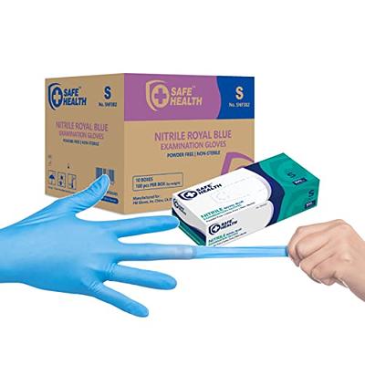 100ct Care Blue Nitrile Glove, 3.5mil