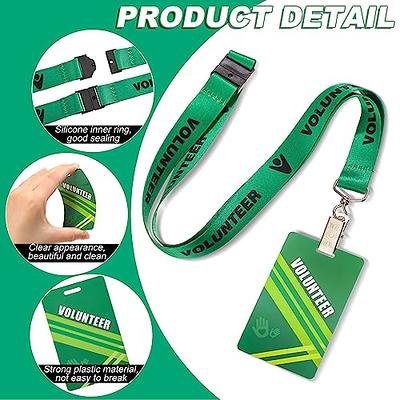 Yeaqee 25 Pack Volunteer Lanyard Volunteer Badges Volunteer ID Breakaway  Lanyard with Badge Holder Identified Event Staff Lanyard for School Events  Church Fundraising (Green) - Yahoo Shopping