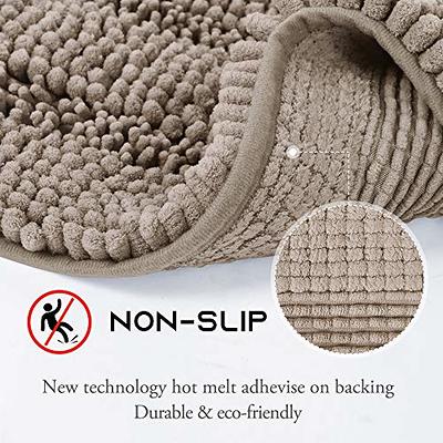 Gorilla Grip Bath Rug 30x20, Thick Soft Absorbent Chenille, Rubber Backing  Quick Dry Microfiber Mats, Machine Washable Rugs for Shower Floor, Bathroom