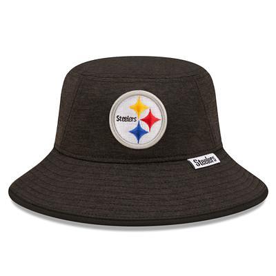 New Era Heathered Gray/Black Pittsburgh Steelers 2022 Sideline 39THIRTY Historic Flex Hat Heather Gray