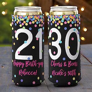 Any Message Personalized Slim Can Cooler