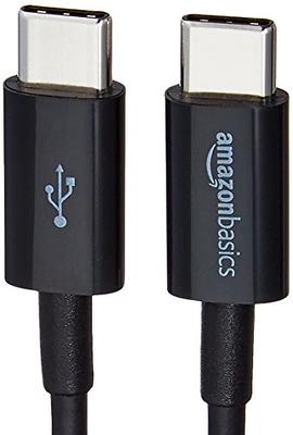 Basics USB-C to USB-A 2.0 Fast Charger Cable, 480Mbps Speed, USB-IF  Certified, for Apple iPhone 15, iPad, Samsung Galaxy, Tablets, Laptops, 6  Foot, Black : Electronics 