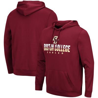 Men's Colosseum Maroon Boston College Eagles Lace-Up 4.0 Pullover Hoodie