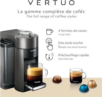  Nespresso Vertuo Coffee and Espresso Machine by De'Longhi,  Piano Black: Home & Kitchen