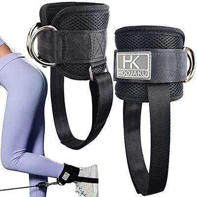  Gymreapers Ankle Straps (Pair) For Cable Machine Kickbacks,  Glute Workouts, Lower Body Exercises - Adjustable Leg Straps