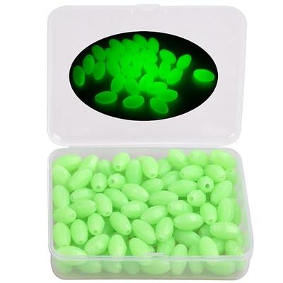 Fishing Beads Saltwater Freshwater Assortment - for Fishing Rigs/Fising  Line- Glow Mix Color Plastic 5mm(1000pcs/Box)