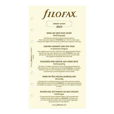 Semaine sur deux pages - français - A5 - 2024 - Filofax