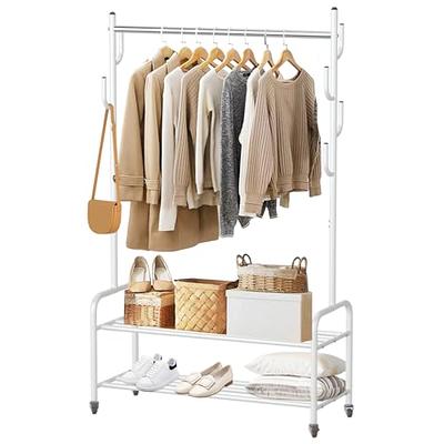 Raybee Clothes Rack, 825 LBS Clothing Rack Garment Rack Wardrobe Closet  Clothes Rack Heavy Duty Clothing Racks for Hanging Clothes, DIY Portable