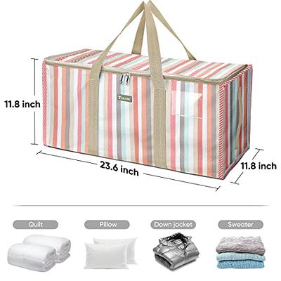 StorageRight Moving Bags-Heavy Duty Moving Boxes, Storage Totes with  Zipper, Reinforced Handles and Tag Pocket-Collapsible Moving Supplies for  moving