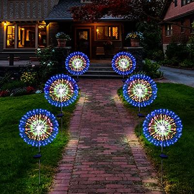 Solar Garden Firework Lights Outdoor Waterproof 2 Pack Solar Powered Art  Stake Twinkle Lighting Outside Solar Lights Upgrad 180 LED Sparklers Lights  for Yard Pathway Patio Party Decorations (Colorful) - Yahoo Shopping