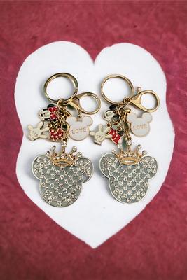 Mickey Minnie Mouse Inspired Keychain