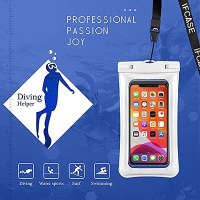 Large Capacity Waterproof Phone Pouch Floating, Waterproof Bag Case for  iPhone 15 14 Pro Max 13 12 11 X XR 8 Plus Samsung Up to 6.9'', IPX8 Water