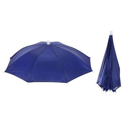 2Pcs 20 Fishing Umbrella Hat Folded Sun Rain Cap Head Umbrella