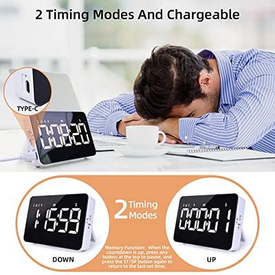 Timer, Kitchen Timer, Digital Timer Classroom for Kids, Large LED Magnetic  Countdown Time , Precise Timing for Cooking, Work, Study and Fitness