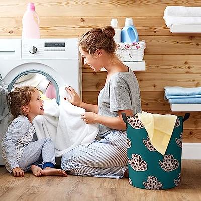 collapsible laundry basket round