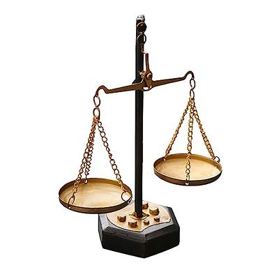 Farmhouse Table Libra Scale Decor, 15 H Metal Centerpiece Balance for  Justice Home Decorative with Vintage Style