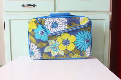 Vintage Retro Flower Suitcase Luggage Set.rare - Yahoo Shopping