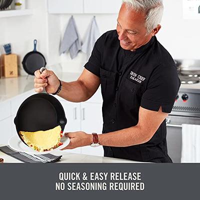 Geoffrey Zakarian 9 Cast-Iron Nonstick 2-in-1 Sauce & Fry Pan