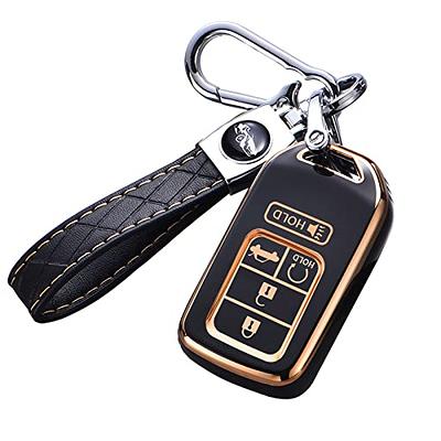 Cacacar for 2016-2022 Honda Key Fob Cover with Keychain, Premium