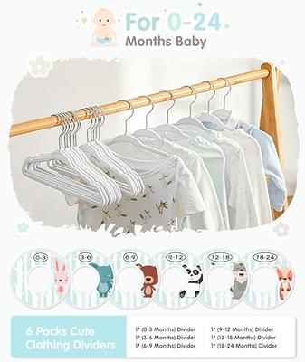 Kids Velvet Hangers, VIS'V 11 Inch White Non-Slip Baby Clothes