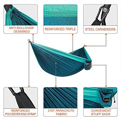 Sunyear Camping Hammock, Portable Double Hammock 78W*118