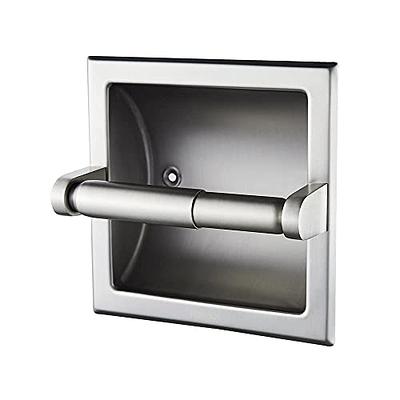 ATAYAL Recessed Toilet Paper Holder, Metal, Easy Installation, Matte Black,  1 - Fry's Food Stores