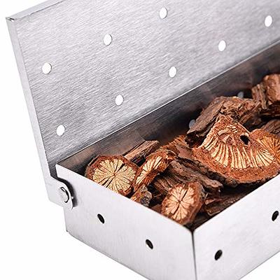 Smoker Box, BBQ Wood Chips Smoker Box for Gas or Charcoal Grills Heavy Duty  Stainless Steel Barbecue Smoker Box Grill Accessories - Yahoo Shopping