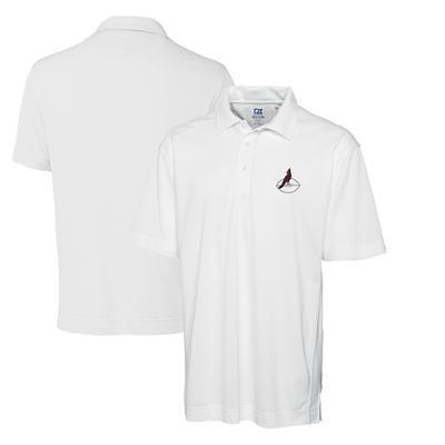 Men's Cutter & Buck White Detroit Lions Big Tall DryTec Genre Textured Solid Polo