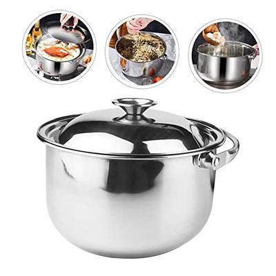 Chantal Induction 21 Steel 2.5 qt. Stainless Steel Pour-Spout Sauce Pan in Brushed  Stainless Steel with Strainer Glass Lid SLIN35-P18 - The Home Depot