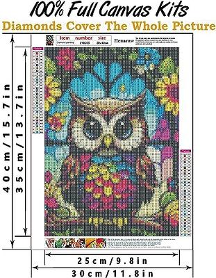 5D Diamond Painting Kits for Adults,Owl Diamond Art Kits for