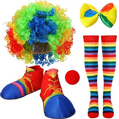 JEATHA Halloween Rainbow Clown Cosplay Accessories Funny Clown Costume Big  Shoes for Fun Party Performance Show Pretend Play Multicolor One Size -  Yahoo Shopping