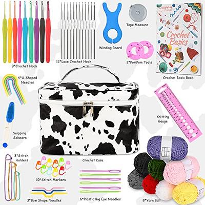 Coopay Crochet Kit for Beginners, 63PCS Crochet Beginner Kit with  Instructions & 8 Yarn for Crocheting amigurumi, Crochet Set Portable  Crochet Starter Kit Full Crochet Hooks & Crochet Accessories - Yahoo  Shopping