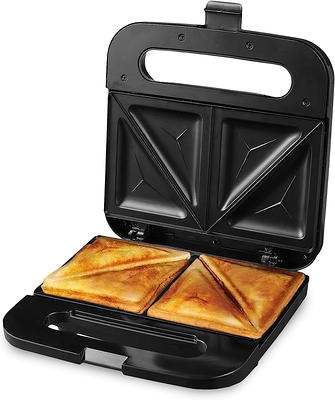 Breakfast Sandwich Maker Grill Press, Grilled Cheese Maker Panini Press  Sandwich Toaster Presser - Stove Top Nonstick by Jean Patrique (Silver)