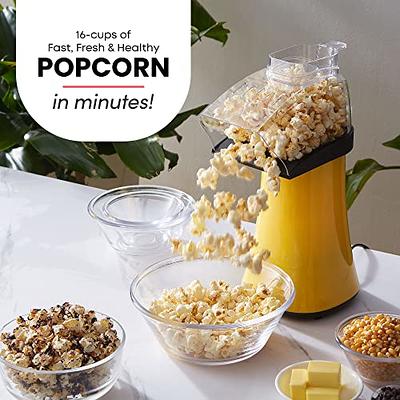 Elite Gourmet Fast Hot Air Popcorn Popper, 1300W Electric Popcorn Maker  with Measuring Cup & Butter Melting Tray, Oil-Free, Great for Home Party  Kids, Safety ETL Approved, 4-Quart, Yellow - Yahoo Shopping