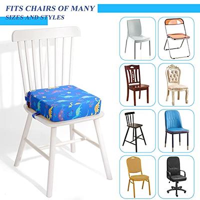 Toddler Booster Seat for Dining Table,4 Inches Washable Double Safer Straps  Non-Slip Bottom Booster Seat Dining for Kids, Portable Travel High Density