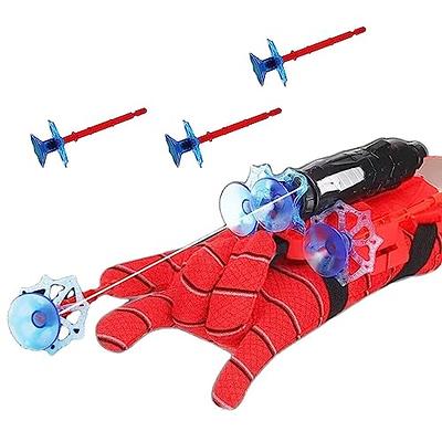 Yuciya Spider-Man Role-Play Toy, Spiderman Gloves Web Shooter for Kids,  Superhero Gloves with Wrist Ejection Launcher Cosplay Super Spiderman  Costume