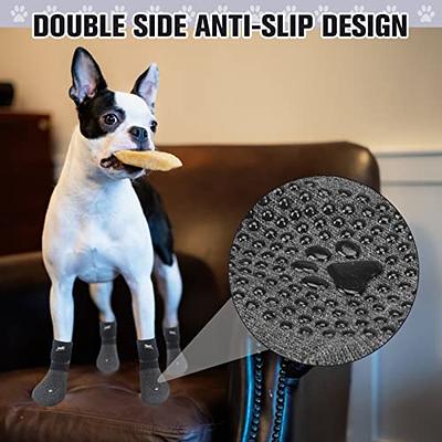 EXPAWLORER Double Side Anti-Slip Dog Socks - 3 Pairs Dog Grip