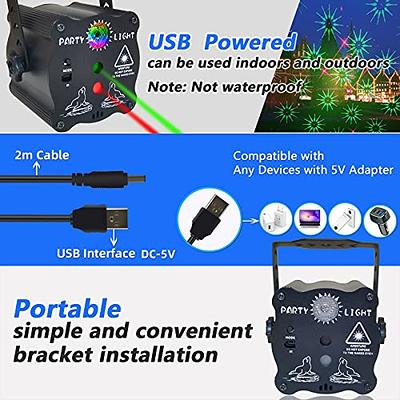 USB Portable Cell phone Stage lights Mini RGB Projection lamp Party DJ  Disco ball Light Indoor Lamps Club LED Effect projector