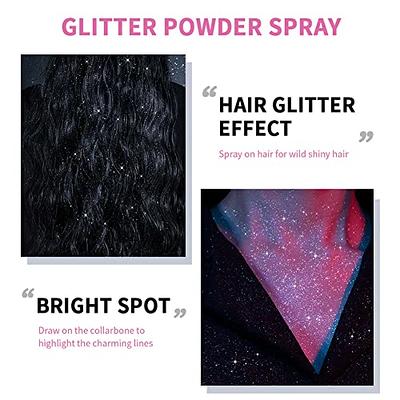 LATIBELL Body Glitter Spray Gold & Silver Hair Shimmer Spray Long