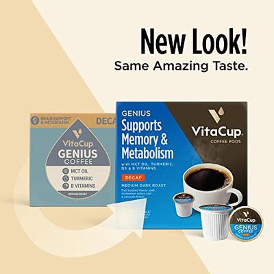 VitaCup Slim Coffee Pods Boost Diet Metabolism with Ginseng Garcinia B  Vitamins Skinny Coffee Bold Medium Dark Roast Recyclable Single Serve Pod  Compatible with Keurig K-Cup Brewers16 Ct Slim Skinny Boost 16