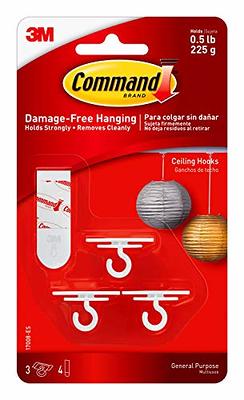 Command Mini Wall Hooks, White, Damage Free Decorating, 24 Hooks and 28 Command  Strips 17006-24ES - The Home Depot