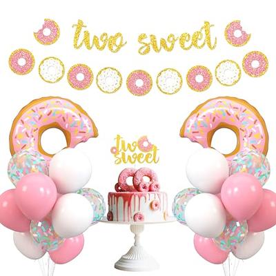  Birthday Party Supplies For Pink girl, Party Decorations  Included Birthday banner, Cake Topper, Cupcake Topper, Balloon : Toys &  Games