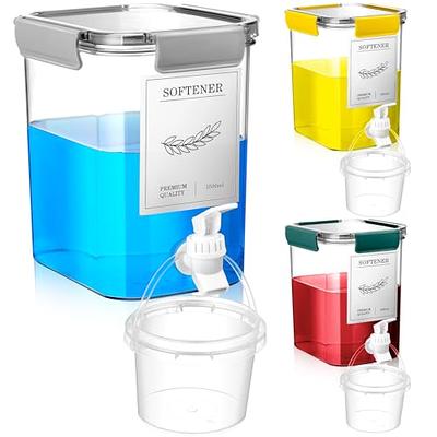 Zerodeko Laundry Detergen Bucket Laundry Storage Box Laundry Bin Laundry  Soap Holder Laundry Basket Scented Lotion Refillable Laundry Bucket Plastic