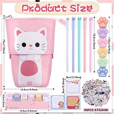 4 pcs/set Kawaii Cat Tail Mechanical Gel Ink Pen Set School Office