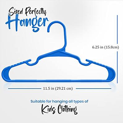 Sharpty Kids Plastic Hangers, Children's Hangers for Baby, Toddler, and  Child Clothes - Everyday Standard Use - Ideal for Boys and Girls Closet