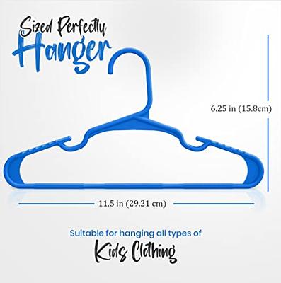 Utopia Home Kids Hangers - 11.5 Inch Plastic Baby Hangers for Closet