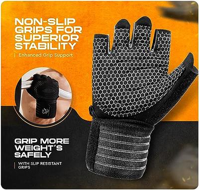 Special Essentials Workout Gym Gloves for Men and Women – Fingerless  Exercise Gloves with Non-Slip Padding and Wrist Strap – Perfect for  Weightlifting, Cycling & Training (Black, X-Large) - Yahoo Shopping