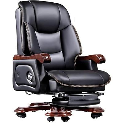 NOBLEMOOD Black Heated Office Chair w/ 4 Points Massage, Lumbar