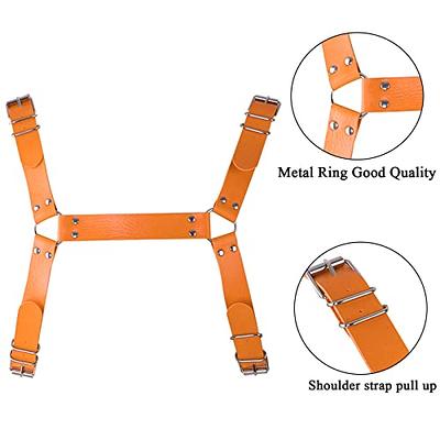 Women's Body Harness Bra Punk Garter Belt Elastic Adjustable Metal Chain  Bra Dance Carnival Gothic Costume Accessories