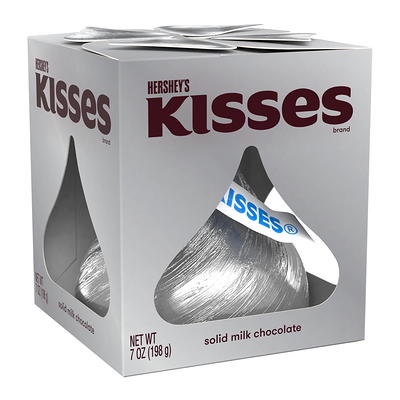 Hershey's Kisses Milk Chocolate Candy, Holiday Gift Box, 8.5 Oz. 